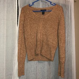 Comfy crop sweater (tan)